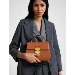 MIRAGGIO Brown Michelle Satchel Bag-picture-41