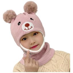 MOMISY Accessories Winter Soft Woolen Monkey Cap with Velvet Lining Pack of 1 Bear Pink-image-51