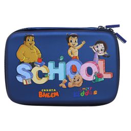 Smily Kiddos Single compartment Eva Pencil Case School Theme - Blue-image-46