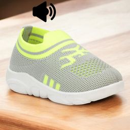 Lil Lollipop Knitted Detailed Musical Booties - Grey-image-63