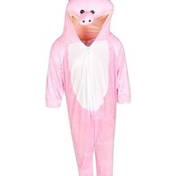 RAJ FANCY DRESSES Full Sleeves Pig Animal Theme Costume Dress - Pink & White-image-83