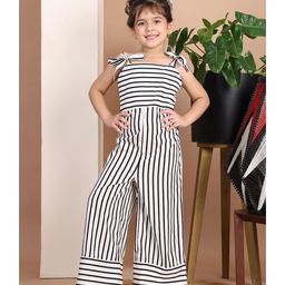 BaawRi Sleeveless Striped Jumpsuit - Black & White-picture-28