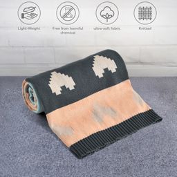 Mi Arcus100% Cotton Summer Blanket with Hearts Design -Multicolor-image-69