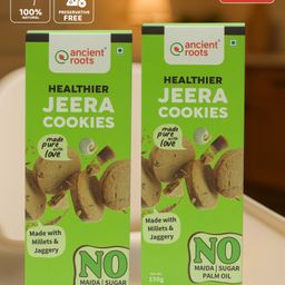 Ancient Roots Jeera Cookies |Namkeen Cookies Pack Of 2 ( 150 g Each )-19