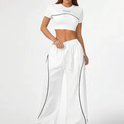 TABADTOD Women Striped Relaxed Loose Fit Easy Wash Trousers-image-73