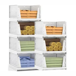 Panchhi Store White Set of 6 Reusable Multi-Utility Organisers-45