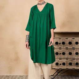 InWeave Women Flared Sleeves Kurta-picture-40