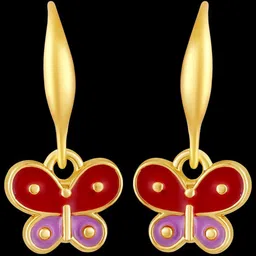 BDIVA Gold-Plated Contemporary Drop Earrings-picture-5