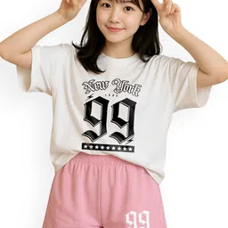 My Swag Women Typography Printed Oversized T-Shirt and Shorts-picture-13