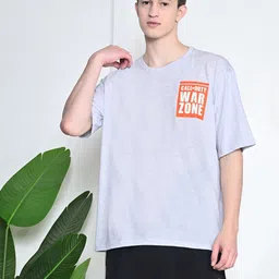 FITINC Men Printed Bio Finish Applique T-shirt-image-33