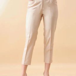 Powersutra Beige Polyester Regular Fit Trouser-11