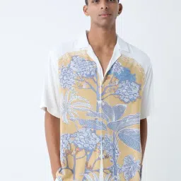 ETA by Westside White Nature-Inspired Relaxed-Fit Shirt-picture-22