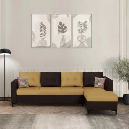 Trevi Omega RHS 6 Seater Sectional Sofa (Mahogany & Light Sand)-19