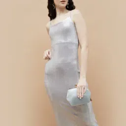 Ginger by Lifestyle Sliver Polyester Regular Fit Dress-image-69