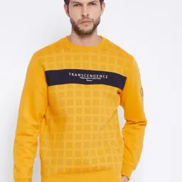 Crimsoune Club Yellow Regular Fit Printed Sweatshirt-26