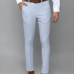 Louis Philippe Blue Regular Fit Trousers-picture-44