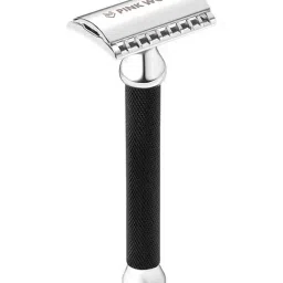 Pink Woolf Open Comb Double Edge Safety Razor Black OC70-28