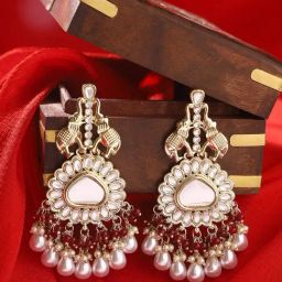 Priyaasi Maroon Contemporary Dangler Earring-44