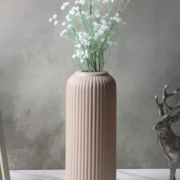 Kreative Arts Beige Ceramic Flower Vase-16
