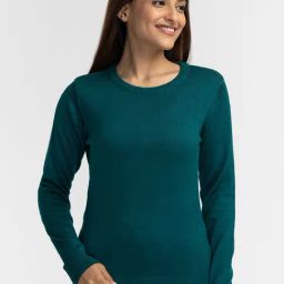 Globus Bottle Green Regular Fit Sweater-picture-9
