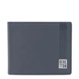 United Colors of Benetton Rembla Navy Casual Leather Bi-Fold Wallet For Men-picture-6