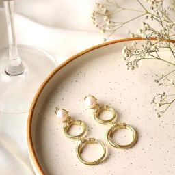 Priyaasi Gold Contemporary Drop Earring-25