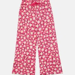 Kiddopanti Girls Pink Floral Print Pajamas-picture-40