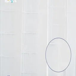 Urban Space Cotton White Room Darkening 7 ft Door With Tieback & Eyelets - Set of 2-image-47