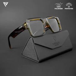 Voyage Black Wayfarer Polarised and UV Protected Lens Unisex Sunglasses-image-86