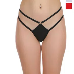 SELFCARE Pack Of 3 Low Rise Cotton Thong Briefs SN2859-image-97
