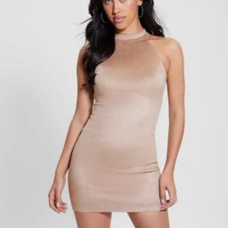 Guess Beige Print Sleeveless Dress-image-30