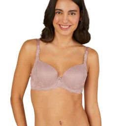 Triumph Pink Lace Under-Wired Medium Coverage T-Shirt Bra-image-48