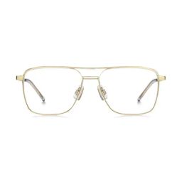 HUGO Gold Rectangular Eye Frames for Men image 2