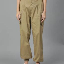 Kotty Brown Regular Fit High Rise Joggers-image-37