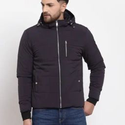 Red Tape Grey Regular Fit Solid Jacket-10