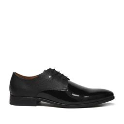 Arrow Men's Black Derby Shoes-image-58