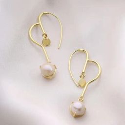 Priyaasi White Gold Plated Contemporary Drop Earring-image-21