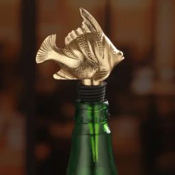 Trovea's Fish Design Golden Bottle Stopper-image-26