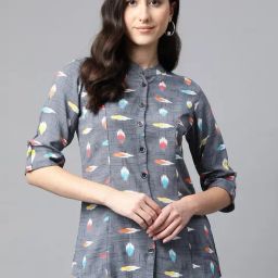 Cottinfab Grey Striped Top-picture-47