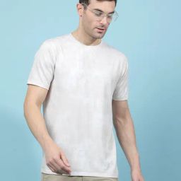 Crimsoune Club Beige Regular Fit Printed T-Shirt-image-72