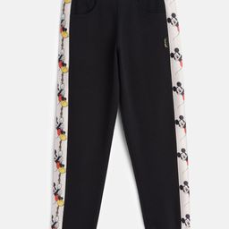 Yuvraah Kids Unisex Black Mickey Mouse Printed Joggers-picture-19