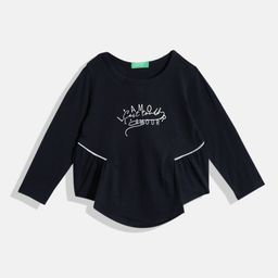 United Colors of Benetton Kids Girls Printed Pure Cotton Top-14