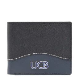 United Colors of Benetton Broward Black & Blue Casual Leather Bi-Fold Wallet For Men-19