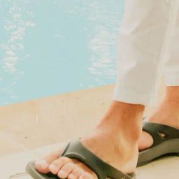 Doubleu Men's Light Grey Flip Flops-image-59