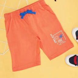 Pantaloons Junior Kids Peach Cotton Printed Shorts-image-26