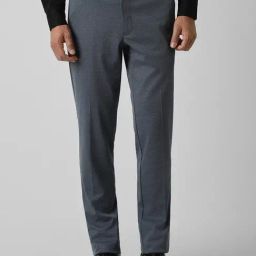 Van Heusen Grey Regular Fit Texture Trousers-image-79