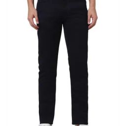 Van Heusen Navy Cotton Skinny Solid Jeans-image-85