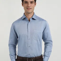 Allen Solly Sport Men Regular Fit Solid Spread Collar Cotton Formal Shirt-picture-14