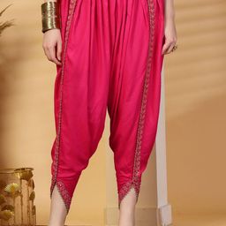 Clora Creation Embellished Rayon Dhoti Pants-image-47