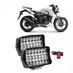 Cartronics 21 LED Fog Light With On/Off Switch   for TVS Apache RTR 200 Fi E100 White(Set of 2 Pcs)-19